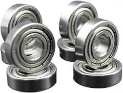 10Pcs 697 ZZ 7 * 17 * 5mm Miniature Bearing Chrome Steel Deep Groove Mini Ball Bearings