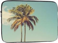 Palm Tree Pattern Laptop Bag Women Men Shockproof Travel Office School Laptop Bag