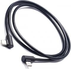 90 Degree Angled Type C Charging Cable 3A Quick Charging Cord for Mobile Phones Gaming Consoles and Portable Electronics USB C Right Angled Cable for Gaming Devices