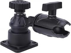 Fish Finder Mount, Aluminum Alloy Nylon Electronic Mount, Stable Support for Marine Devices, Shock Absorbing Bracket with Screws, Suitable for Kayak Pontoon Canoe Boat Fishing