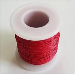 0.8mm Colored Waterproof Linen Wax Thread 150m/Roll Leather Sewing Handmade Accessories DIY (Color : Red)