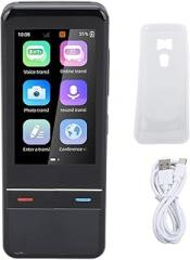Language Translator Device with 139 Languages, Two Way Real Time Voice & Photo Translation, 1500mAh Battery, HD Touchscreen - Accurate Offline & Online Translation for Travel