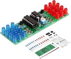 Ic Led Red Blue Color Flashing Lights DIY Kit Strobe Ne555+Cd4017 DIY Electronic Welding Practice Learning Kit Gift