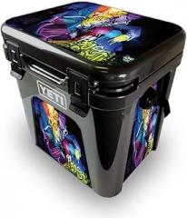 MightySkins Skin Compatible with Yeti Roadie 24 Hard Cooler - Midnight Mischief | Protective Viny wrap | Easy to Apply and Change Styles | Made in The USA