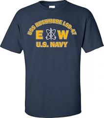 Generic USS Rushmore LSD-47 Rate EW Electronics Warfare Technician T-Shirt