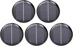 Dpofirs 5Pcs Small Solar Panels, 0.28W 5V Monocrystalline Solar Cells Charging Kit, for Small Electronic Devices