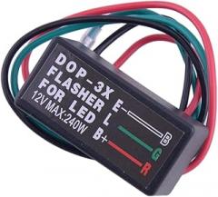 beler 3 Pin 12V Electronic Turn Signal LED Light Flasher Blinker Relay Compatible for Car Motorcycle ATV UTV Boat Trucks