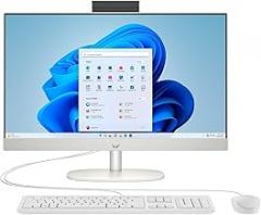 HP 24-cr0026 23.8-inch All-in-One Desktop Computer, Intel Core i3-N300, 8GB Memory, 256GB SSD (9W2H5AA#ABA)