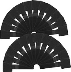 STOBOK 50Pcs Self-Adhesive Cable Tie Organizers for Electronics Black Nylon Cord Labels Strong Adhesive for Tidy Cable Management and Identifying Wires