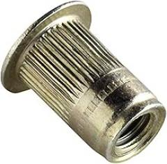 ALS4T-12175-8.9 AL-Series Insert, Thread Size M12-1.75, Yellow-zinc trivalent with Clear Protective Coating, ROHS Compliant, Made in US, Grip Range 5,10-8,90, (Pack of 10pcs)