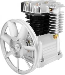 3HP Air Compressor Pump Head with 2 Cylinders & Belt Pulley, Air Compressor Head -960RPM Speed & Low Noise, Industrial Use for Machinery, Construction, Electronics (Model 2065-420L)