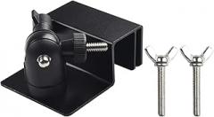 Weatherproof Gutter Mount Bracket for Security Cameras, Aluminum Alloy Outdoor Camera Mount with 360-Degree Swivel and 180-Tilt, Compatible with XT2/XT Models, Black(Black)