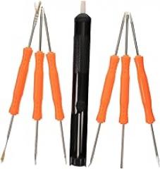 Veemoon 6pcs Solder Assist Tool Kit Desoldering Pump Double-sided Repair Tools for Electronic Maintenance Includes and Wick for Efficient Solder Removal