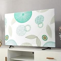 Stretchable Dustproof Slipcover TV Screen Monitor Desktop Computer Dust Cover Protector Indoor Decor 22inch to 65inch (Lotus,22inch)