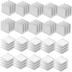 20pcs Heatsink Adhesive Backing Multi-Function Heat Sink Replacement for Electronics CPU Gpu Router Cooling Easy Installation Design Versatile Use