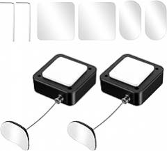 2Pcs Retractable Remote Control Tether Locks Adjustable Security Leash RemoteControl Security Lanyard Lock Retractable Remote Control Safety Lock Tether for TV Game Tablets Office Home