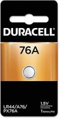 Duracell 76A 1.5V Alkaline Battery, 1 Count Pack, 76A 1.5 Volt Alkaline Battery, Long-Lasting for Medical Devices, Watches, Key Fobs, and More
