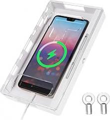 NUOBESTY Portable Transparent Cellphone Lock Box for Students Electronic Safe Locker for Home Phones Lock Box to Enhance Focus and Productivity