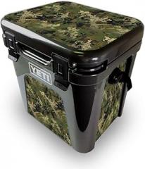 MightySkins Skin Compatible with Yeti Roadie 24 Hard Cooler - Viper Woodland | Protective Viny wrap | Easy to Apply and Change Styles | Made in The USA