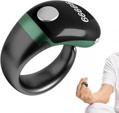 Smart Ring - Adjustable Size LCD Electronic Tracking Tools Rechargeable Battery Finger Step Counting Rings for Men Elderly Student Youth Athlete Hiking Running Exercise Yoga Sports Fitness, 2.95x2.95x