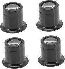 TEHAUX 4pcs Watch Repair Magnifier Loupe Lens Magnifier for Jewelry Crafts and Electronic Repairs Professional Jeweler Eye Tool for Detailed Inspections