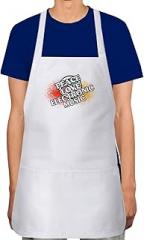 Makoroni - PEACE LOVE ELECTRONIC MUSIC Apron Adjustable Kitchen Chef Apron with 2 Pockets Cooking Baking, DesW48