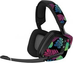 MightySkins Skin Compatible with Corsair Void Pro Gaming Headset - Neon Tropics | Protective, Durable, and Unique Vinyl Decal wrap Cover | Easy to Apply, Remove, and Change Styles | Made in The USA
