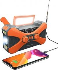 10000mAh Multifunction Raydi0 Solar Powered Crank USpB Charging FiM AM NOAA Weather Raydi0 Emergency LED Flashlight Povver Baink New 2026 High for Reliable Electronic Component
