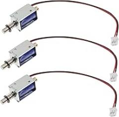 3 Pcs Push-Pull Electromagnet Metal Electronic Parts Water Proof Solenoid DC 12V Magnetic Iron Linear Type