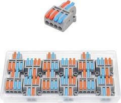 Mini Fast Wiring Cable C0innectors Compatible with Multiple Devices Compact Splitter Electrical Conductors Push-Home Terminal Block Junction Box New 2026 High for Reliable Electronic Component