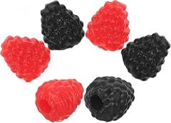 Milisten Artificial Raspberry Model Fake Fruit Props 6pcs Simulation Raspberry Adornment Small Dark and Crimson DIY Fruit Decor Photo Prop for Home Kitchen Table Decoration