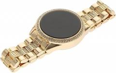 Rhinestone Design Women Wrist Watch LED Electronic Watch Lightweight Band Elegant Casual Party Date Accessory Ladies