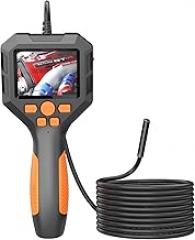 Industrial Endoscope 1080P Digital Borescope IP68 Waterproof Snake Scope Camera Electronic Camera Video Picture Taking Handheld Inspection Camera with 2.8-inch IPS Screen with LED Light for Pipeline