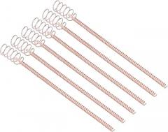 6Pcs Electroculture Plant Stakes,12 Inch Plant Support Garden Stakes Copper Coil Wire Antennas Tensor Rings Kit Copper Rods Coil Antenna Set Electronic Planting