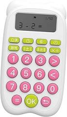 Electronic Math Calculator Preschool Learning Toy for Kids, Pink