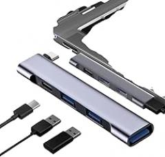 4 - in - 1 USaB C Docking Stations USaB Hubs Type C 3.1 to USaB 3.0 5Gbps Pd 60W USaB Splitter OTG Adaptier for Pc Laptop Maicbook Pro New 2026 High for Reliable Electronic Component, Precision