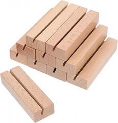 Wooden Table Number Holders Business Card Stand Material for Office