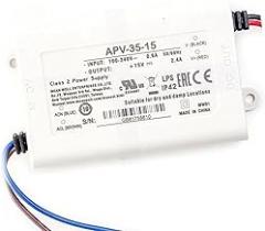 APV-35-15 15V 2.4A 36W AC-DC Switching Power Supply with Universal Input, Overload Protection, and Compact Design, Ideal for LED Lighting and Electronic Devices