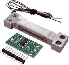 Load Cell, 100g/200g/300g/500g High-Precision Load Cell Pressure Tension Gravity Sensor Electronic Scale Miniature Probe HX711 Drive Module(300g)