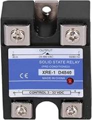 XRE-1 D4840 Solid State Relay Single Phase Electronic Components, Transparent Cover, Stable Operation with Long Service Time for Temperature Controller