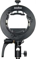 Godox S2 Flash S-Type Bracket with Bowens Mount for Godox V1 AD200Pro etc Round Head Flash Series and AD400Pro AD200 V860II TT685 TT600 TT350 Series Speedlite,Direction-Adjustable Handle