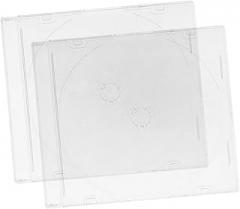 DECHOUS 2pcs Acrylic Cd Storage Boxes Cd Organizer Lids Vinyl Record Case for Collection