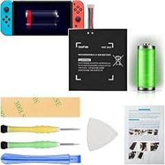 HAC-003 Battery Compatible with Nintendo Switch 2017 Game Console Handhold HAC-001 HAC-003 Internal HAC-A-BPHAT-CO Replacement with Professional Repair Tools Kit