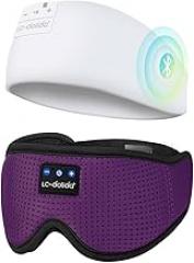 LC-dolida Sleep Headphones Bluetooth 5.2,Wireless Bluetooth Sleep Mask