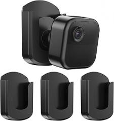 Blink Camera No Drilling No Screws Wall Mount Bracket, 3 Pack Adhesive Blink Outdoor Camera Mount for Blink Outdoor 4 / Blink Indoor/Blink Mini/Blink Mini 2 Cameras, Easy to Install -Black