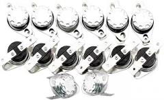 25PCS KSD301 302 10A 16A 250V 40-300degree Ceramic Normally Closed Open Temperature Switch Thermostat 85C 95C 100C 130C 150C(25PCS KSD 301 10A NO,Standard_95℃)