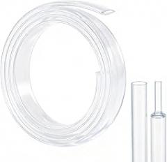 1 Meter(3.28ft) 7mm OD Heat Shrink Tubing Roll 2:1 Ratio Waterproof Heat Shrink Tubing Insulation Sealing Wear-Resistant Clear Shrink Tube Suitable for Wire/Electronic Component Protection
