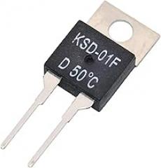 KSD-01F Thermal Switch Temperature Sensor, 1.5A NC/NO, 50°C Thermostat Switch, Electronic Protection Component for Household Appliances (85C Normally Closed D)