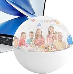 Memory Orb,HD Digital Portable Memory Player 2.7 Inch,Digital Display Photos Sphere - forCelebration Birthday Wedding