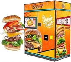 Customized Hamburg Vending Machine with Card Reader, Advanced Electronics Vending Equipment with Self-Service Hot Fast Food for Schools, Workplaces, Malls & Fitness Centers